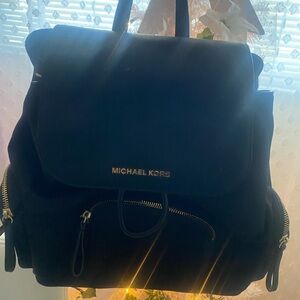 Michael Kors Black Leather Backpack🎒 🖤